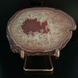 Red Dragon Vein Agate Slice – 6x3.5 - 12.2oz